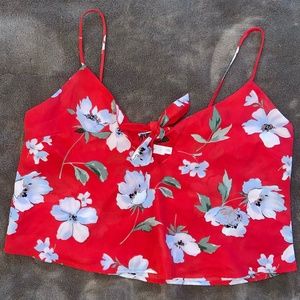 Floral crop top